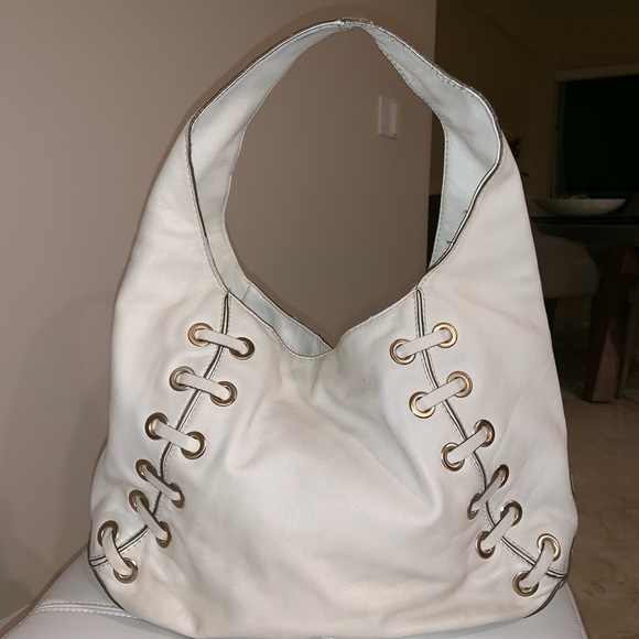 White leather hobo bag - Picture 2 of 2